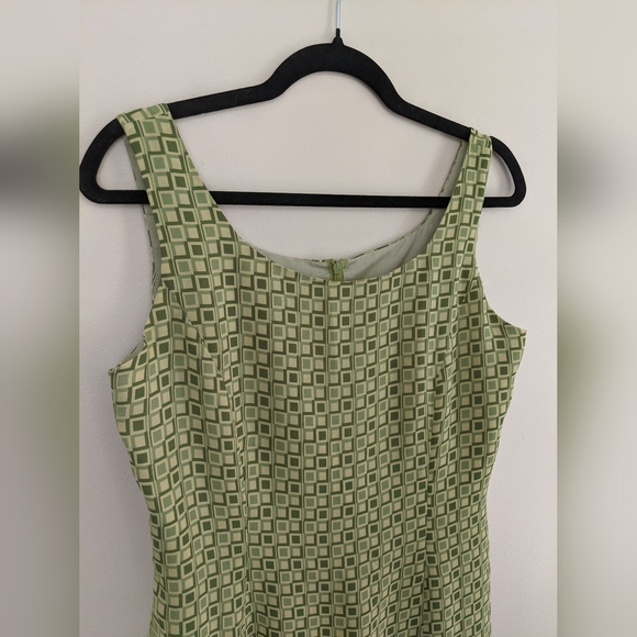 Retro vintage EXCHANGE green mini shift dress - Picture 2 of 4